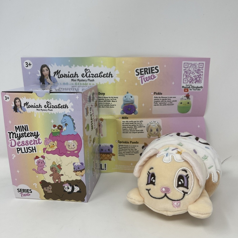 Moriah Elizabeth Mystery 6" Plush Desserts Series 2 Nilla NEW